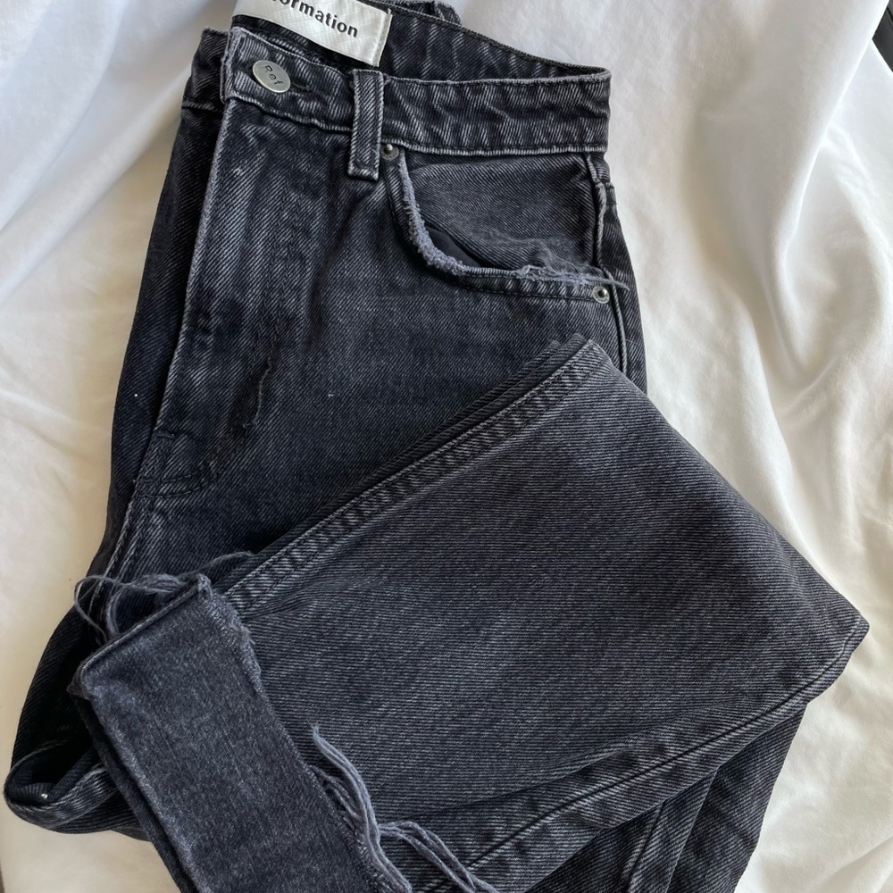 reformation julia cropped cigarette jeans